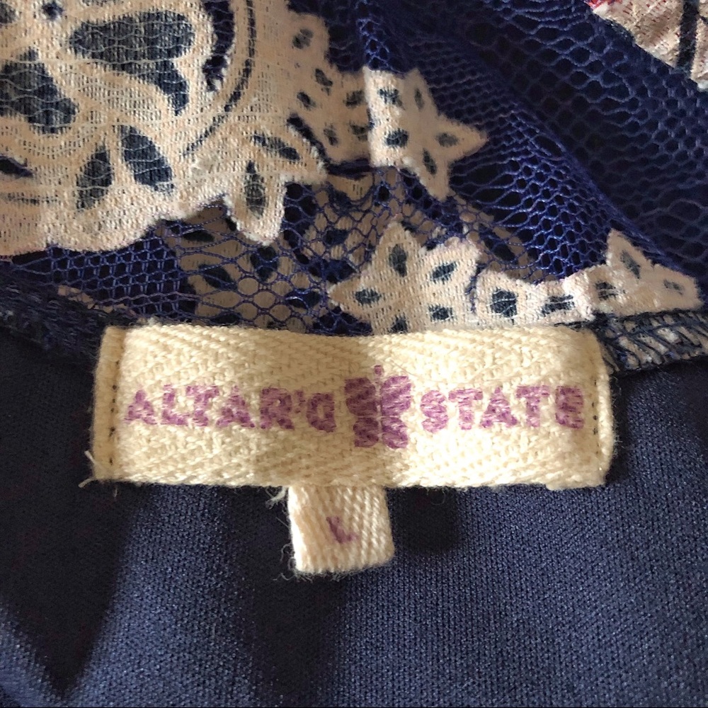 Altar’d State Blue Lace Overlay Dress - Picture 8 of 8